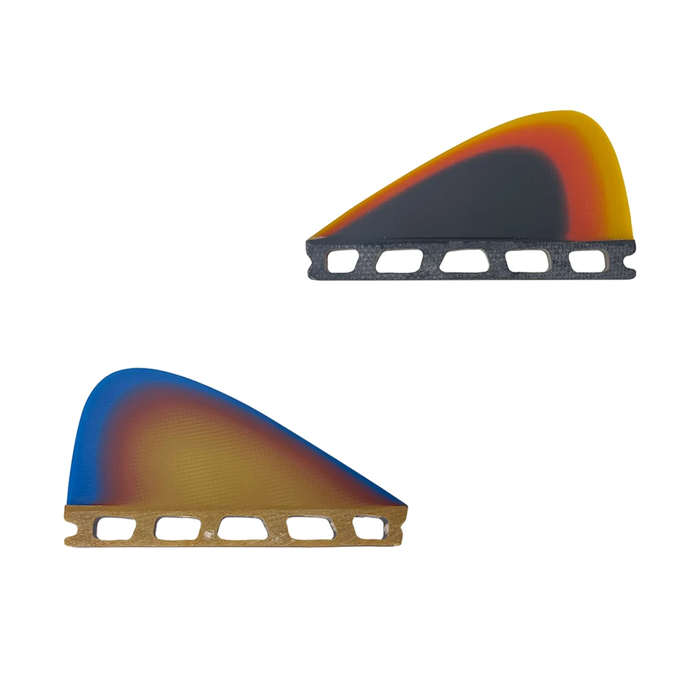 Small Surf Fin UPSURF FUTURE Centre Kneel Fin Rainbow Color Surfboard Fin Fiberglass Central Fin For Surfing Surf Accessories
