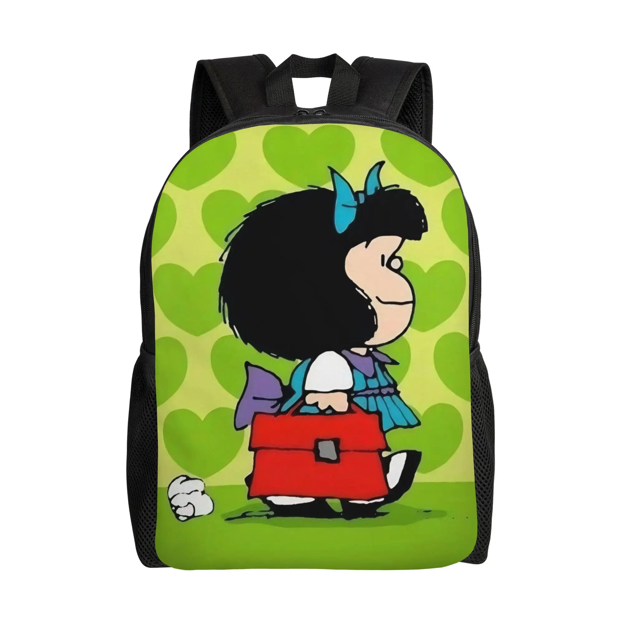 Mafaldas Mafaldas Green Heart Cool Backpack Gift Student Work  Daypack for Men Women Laptop Canvas Bags - Aliexpress Deal