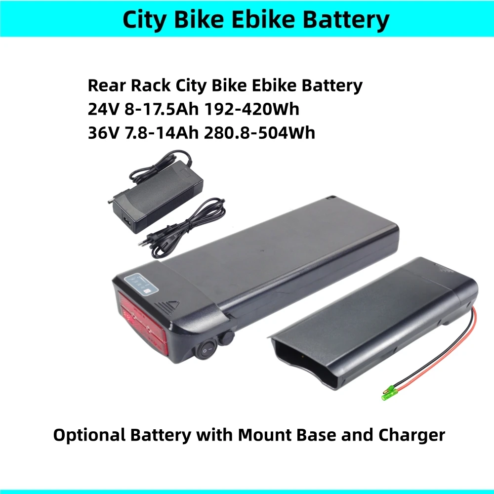 Allegro Boulevard Plus 03 E-Bike Battery Scooty City 26 Pro 24V 36V 10Ah 10.4Ah 12Ah 14Ah 36V for Allegro Boulevard Plus E-bike