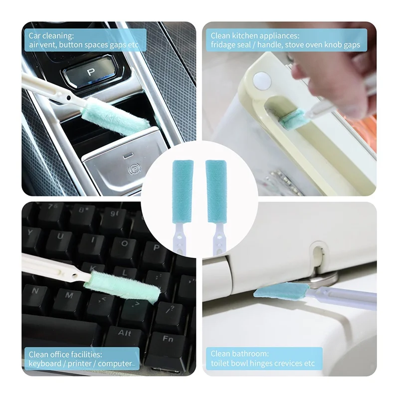 PORK-Ice Maker Cleaner Brush Sets, 12 Pcs Ice Machine Cleaner Tools Kits With Crevice Cleaning Brush And Scrub Sponge