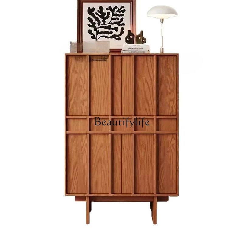 

*Solid wood chest high medieval retro drawer storage bed and breakfast home living room storage storage cabinet