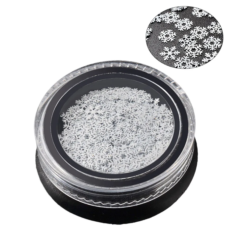 

White Snowflake Nail Art Stickers Ultra Thin 3 Styles DIY Manicure Decoration for Women Christmas Nail Decals