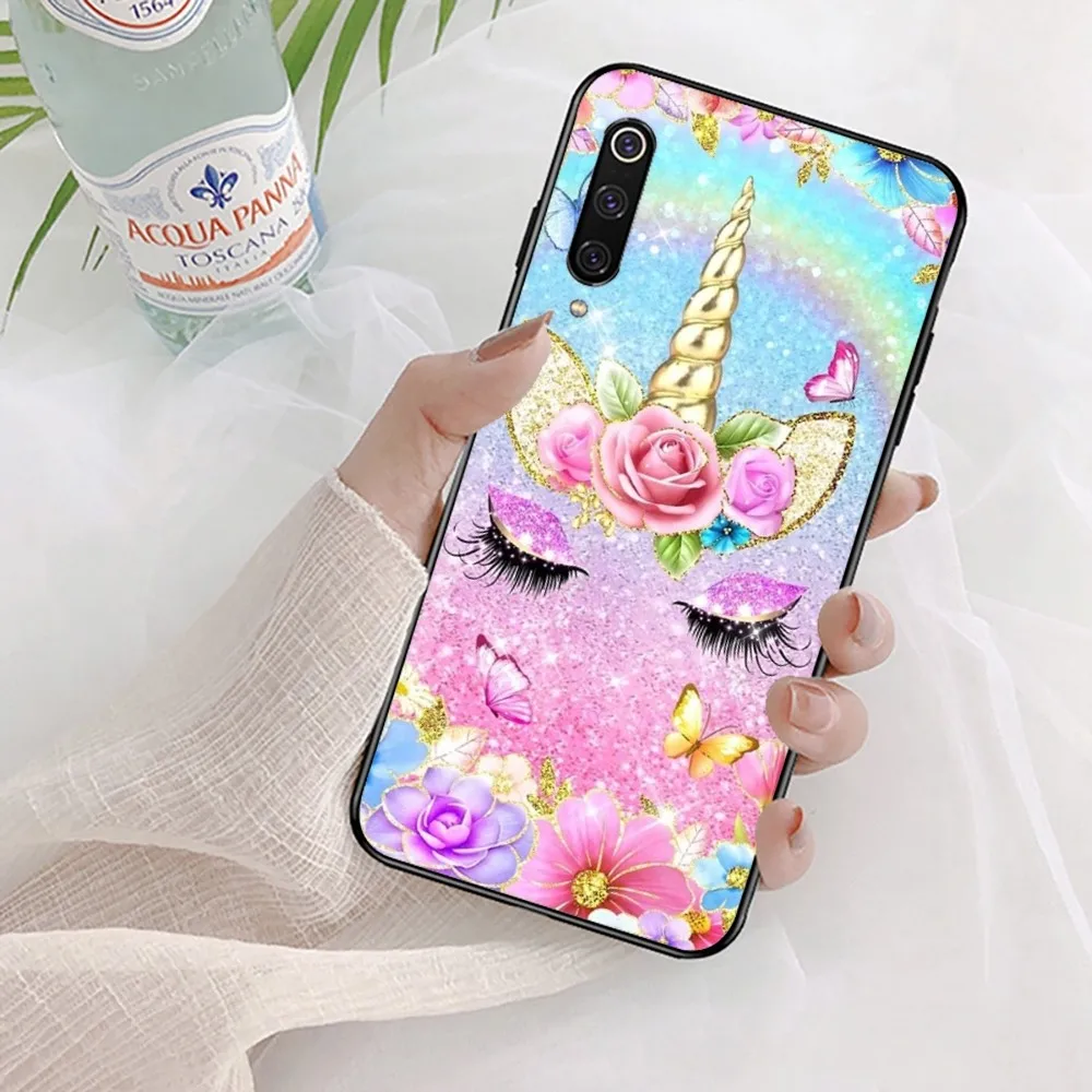 Pink Unicorn Rainbow Phone Case For Xiaomi Mi 5X 8 9 10 11 12 lite pro 10T PocoX3pro PocoM3 Note 10 pro lite image 6