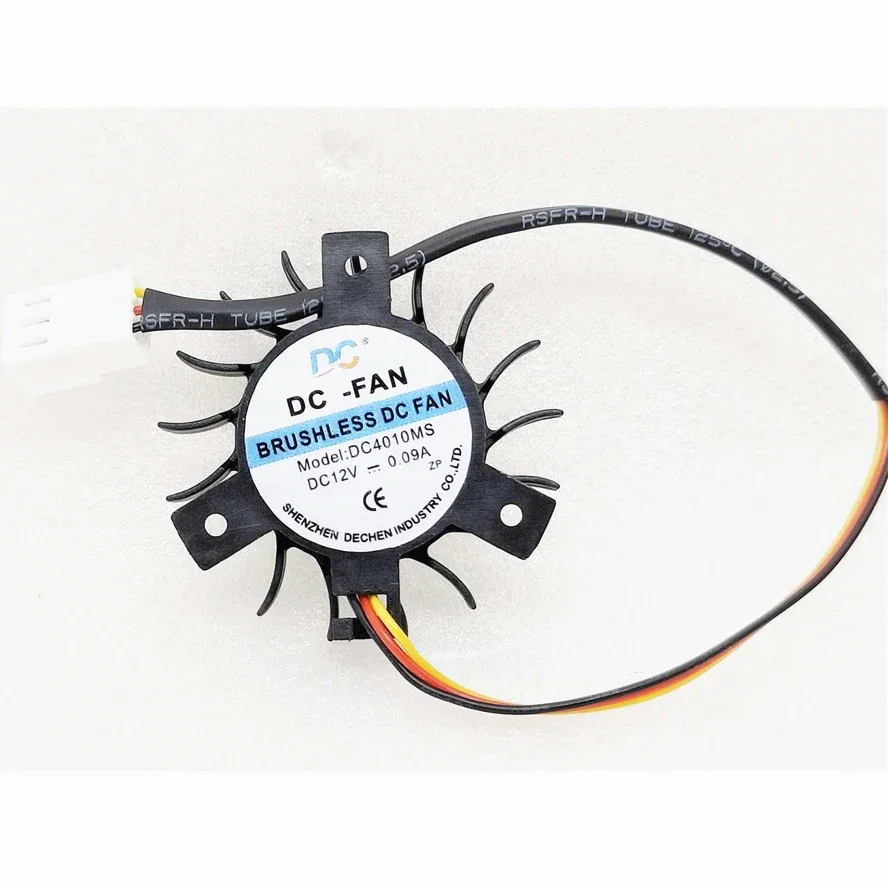 Original DC4010MS DC4010MB 37mm Graphics Video Card Cooler Fan Replacement Hole Spacing 27mm 12V 0.0.09A 3Wire 3Pin