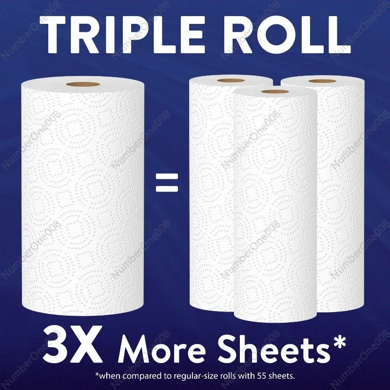 Great Value Ultra Strong Paper Towels, White, 12 Triple Rolls