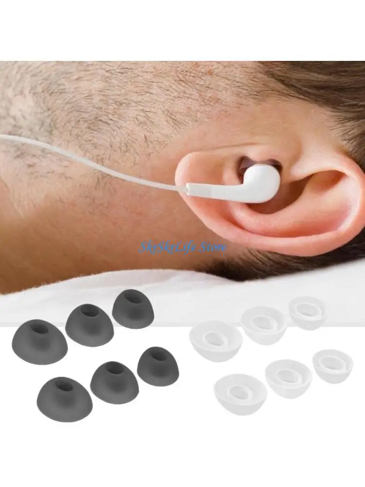 

E65E 6Pcs Silicone Ear Tips Set For Free2 Wireless Earbuds Tips Set
