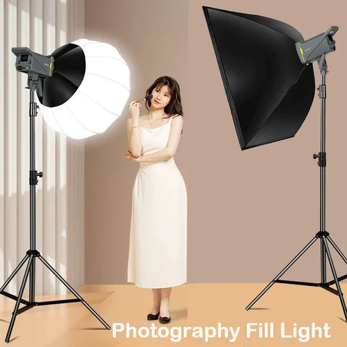 Imagen 2 del producto Luz de vídeo con montaje en V de 200W con Control inalámbrico CRI 95+ 2700K-6500K 220V lámpara solar lámpara Bowens COB fotografía interior y exterior