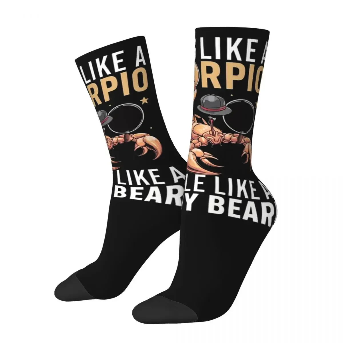 Sting Like A Scorpio, Cuddle Like A Teddy Bear Socks Super Soft Stockings All Season Long Socks Accessories for Unisex Gifts