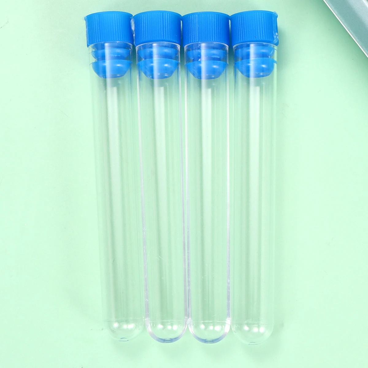 

50 Pcs Plastic Test Tube Containers Tubes with Lids Lotion Bottle Cover