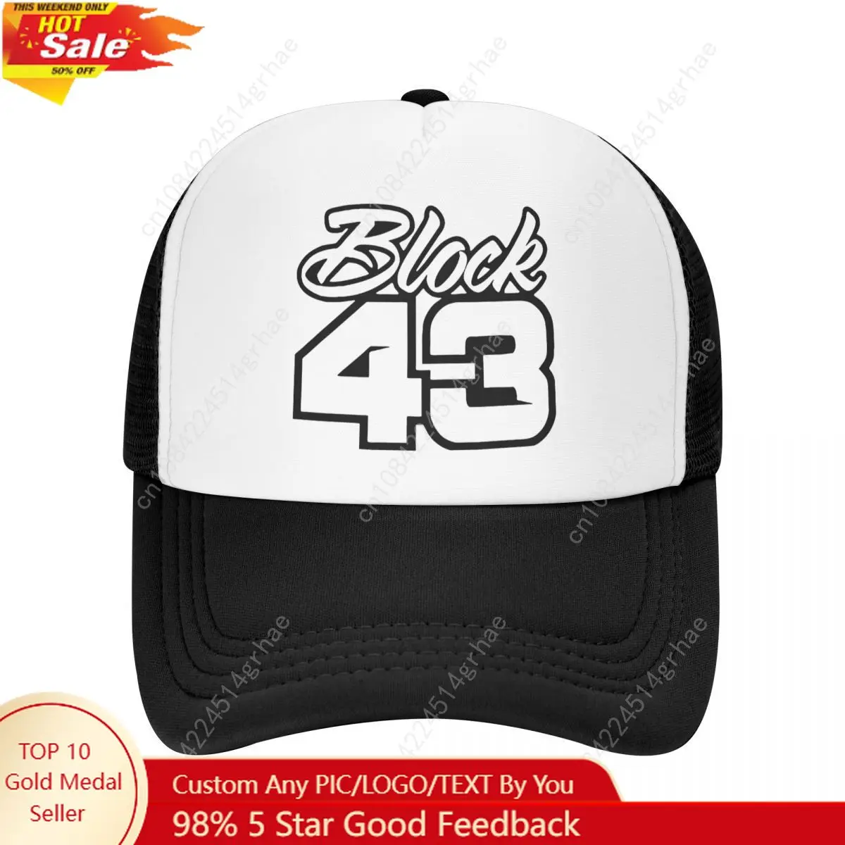 

Ken Block 43 Racing Logo Trucker Cap Adult Outdoor Dad Hat Trucker Hat Fishing Hat Adjustable Polyester Mesh Baseball Cap Summer