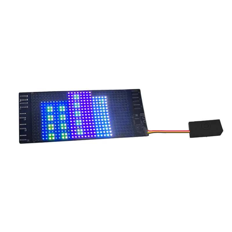 Display a LED flessibile a colori RGB 16*32 Pixel illumina l\'attrezzatura per DJ decorazione cappelli di stoffa borse inserire foglio schermo a Led