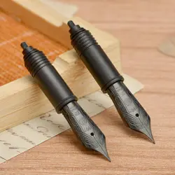 2PCS Hongdian D5 Fountain Pen Nib (Extra Fine & Fine), Compatible for Hongdian D5, D1, A6, N12 Replaced Nib Section