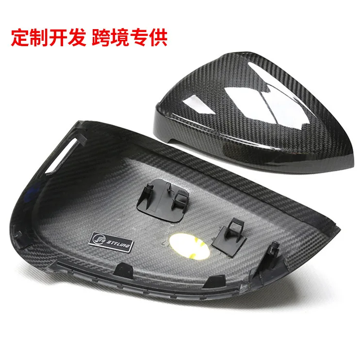 

Suitable for Audi B9 dry carbon fiber rearview mirror housings, A4, S4, RS4, A5, S5, RS5 rearview mirror covers and mirror cover