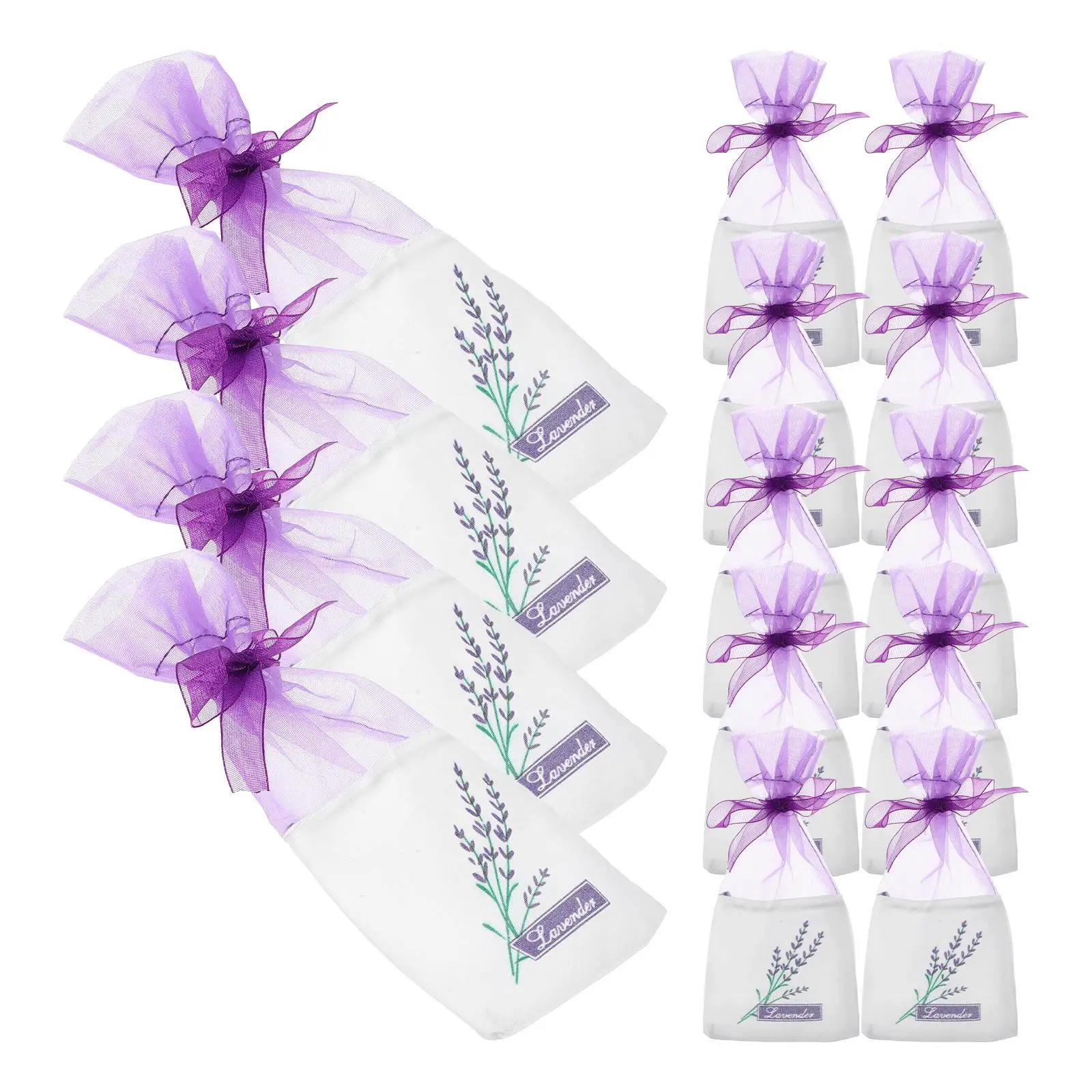 

60 Pcs Lavender Sachet Bags Empty Purple Dryer Small Pouches Scented Wardrobe Drawer Gift Jewelry Organizer Packaging sachets