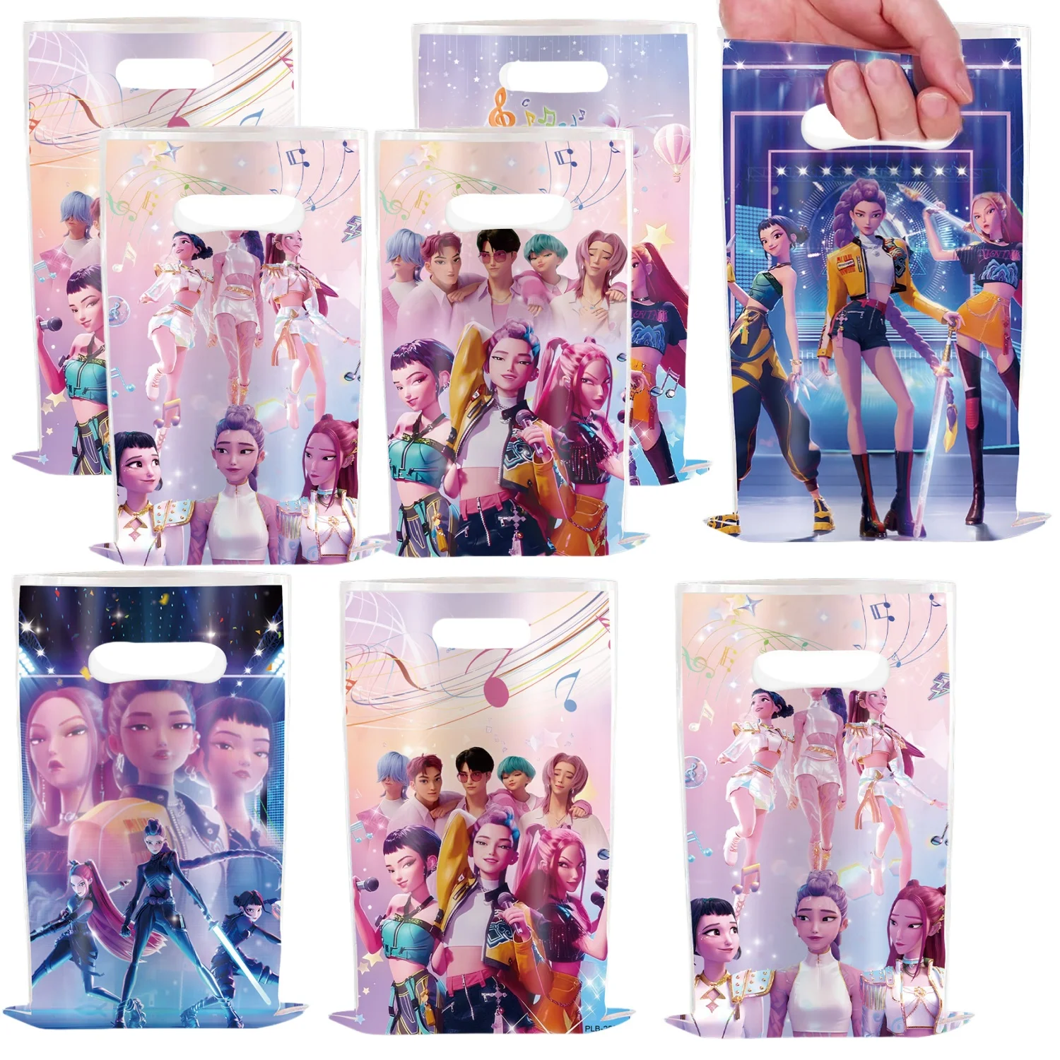 

k pop Demon Hunters Party Pack Demon Hunter Kpop Party Decoration Candy gift Bag Packaging Baby Shower Demon Hunter Party Favor