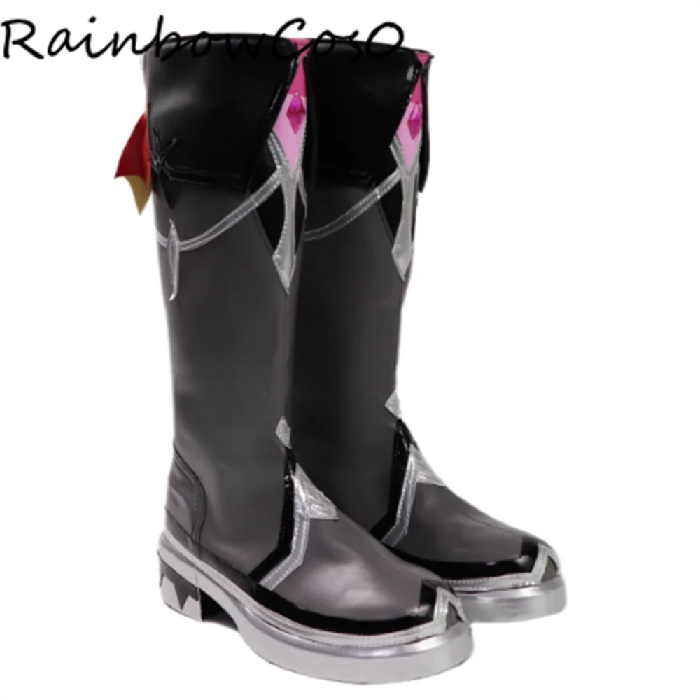 Durin genshin impacto cosplay sapatos botas jogo anime festa dia das bruxas arco-íris cos0 w5365