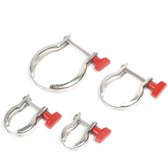 SS304 stainless steel KF16-KF50 vacuum spring clamp pipe clamp throat clamp pipe quick installation anti detachment shockproof