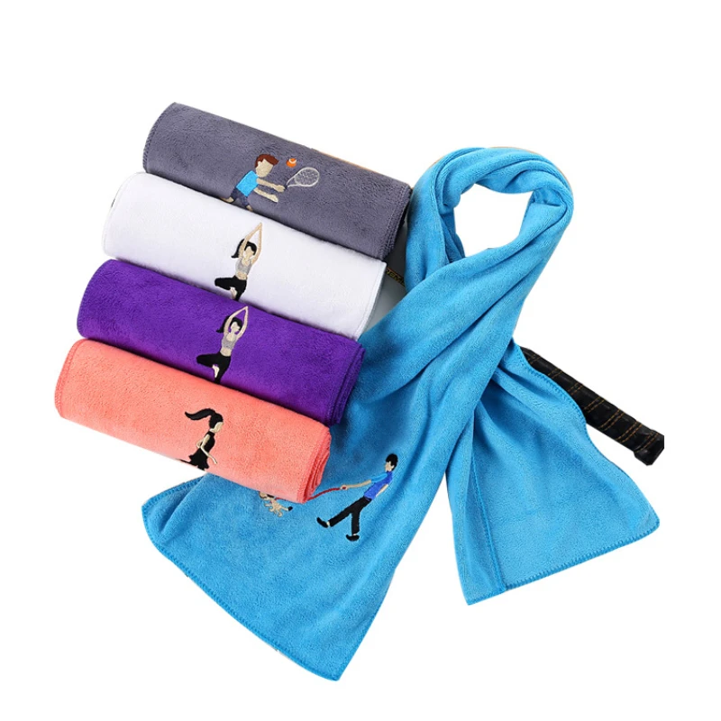 

25*110cm microfiber sports towel, soft and quick dry, suitable for fitness wipe sweat yoga marathon running towel, men and women