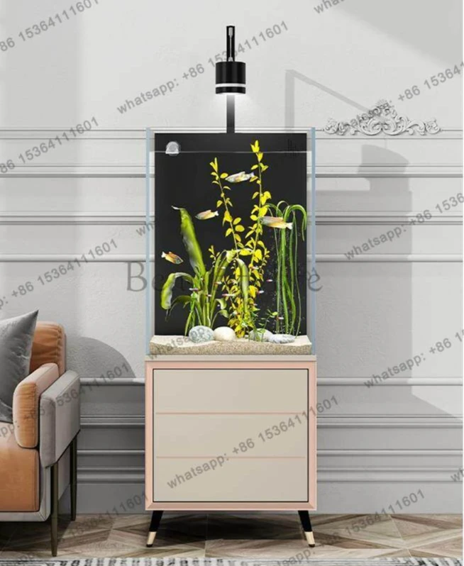 

9Series Fish Tank Household Small and Medium-sized Ultra-white Back Filter Aquarium Ecological Landscaping Aquatic Plant Tank