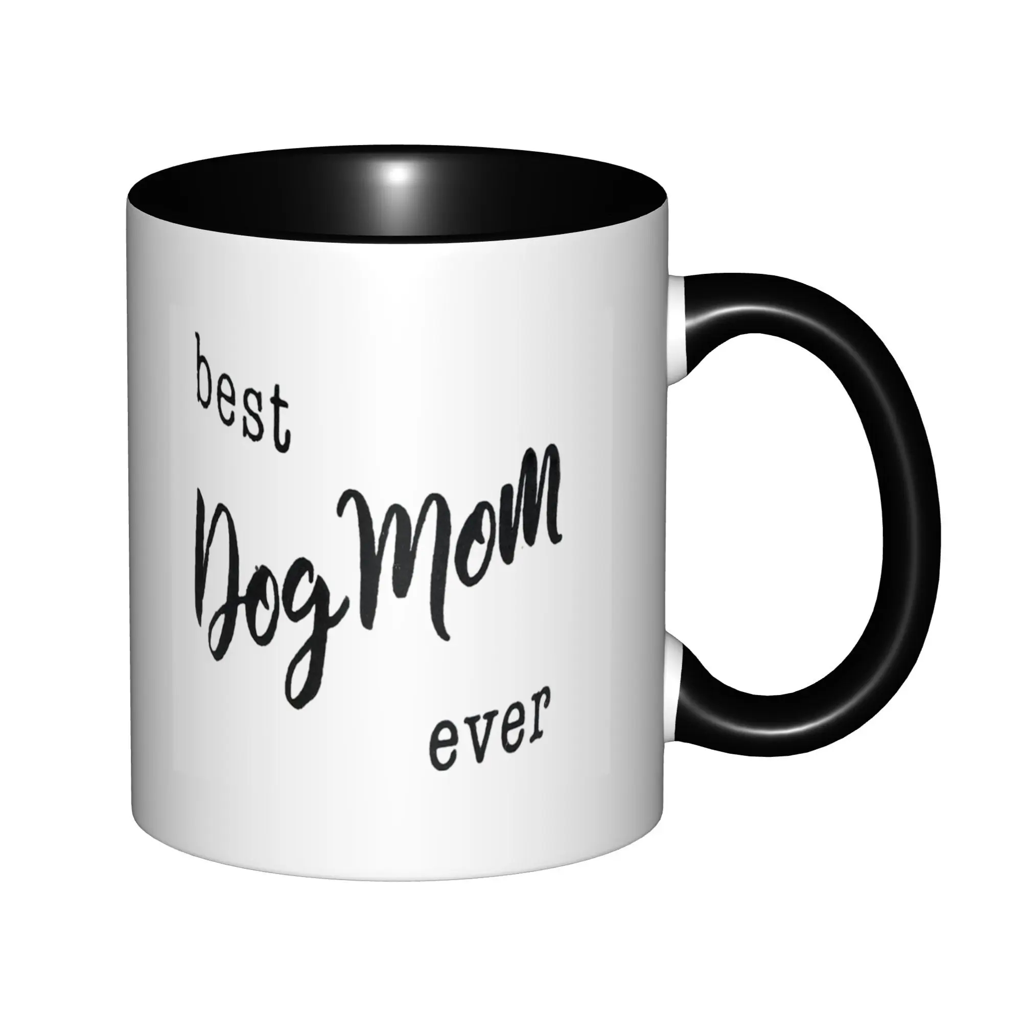 

Best Dog Mom Ever Mugs With Black Handle Birthday Coffee Mugs Ceramic Tea Cups 11oz