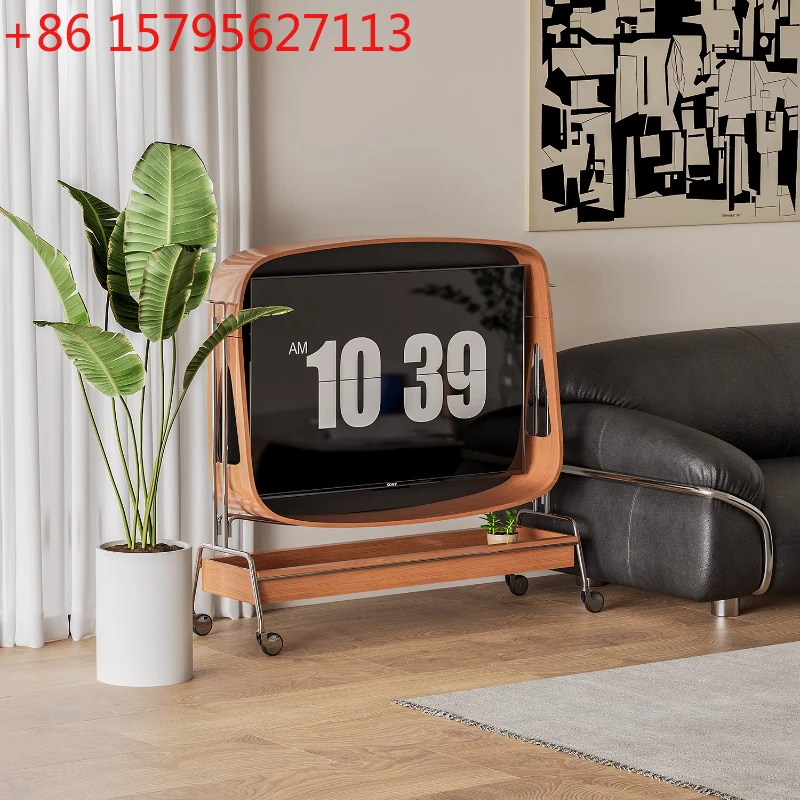 Space Saving Furniture Room Modern Living Room Mobile Tv Stand Wall Mount Homcom Tv Unit With Fire Place Monitor Riser Pedestal