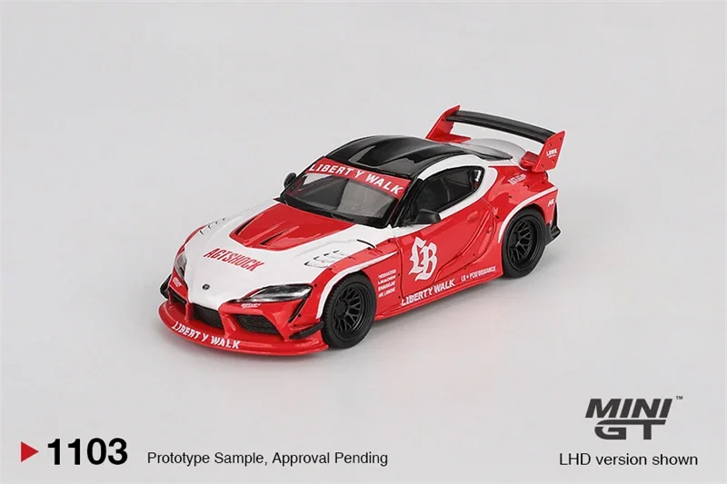 

*Предпродажа* MINI GT 1:64 LBWK LB WORKS GR Supra Красный Белый Литая под давлением модель автомобиля