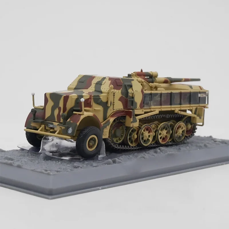 Scale 1:72 German Sd.kfz.9 Famo 88mm Flak Static Metal Alloy Die Cast Toy Model Boy Toy Decoration Gift Display