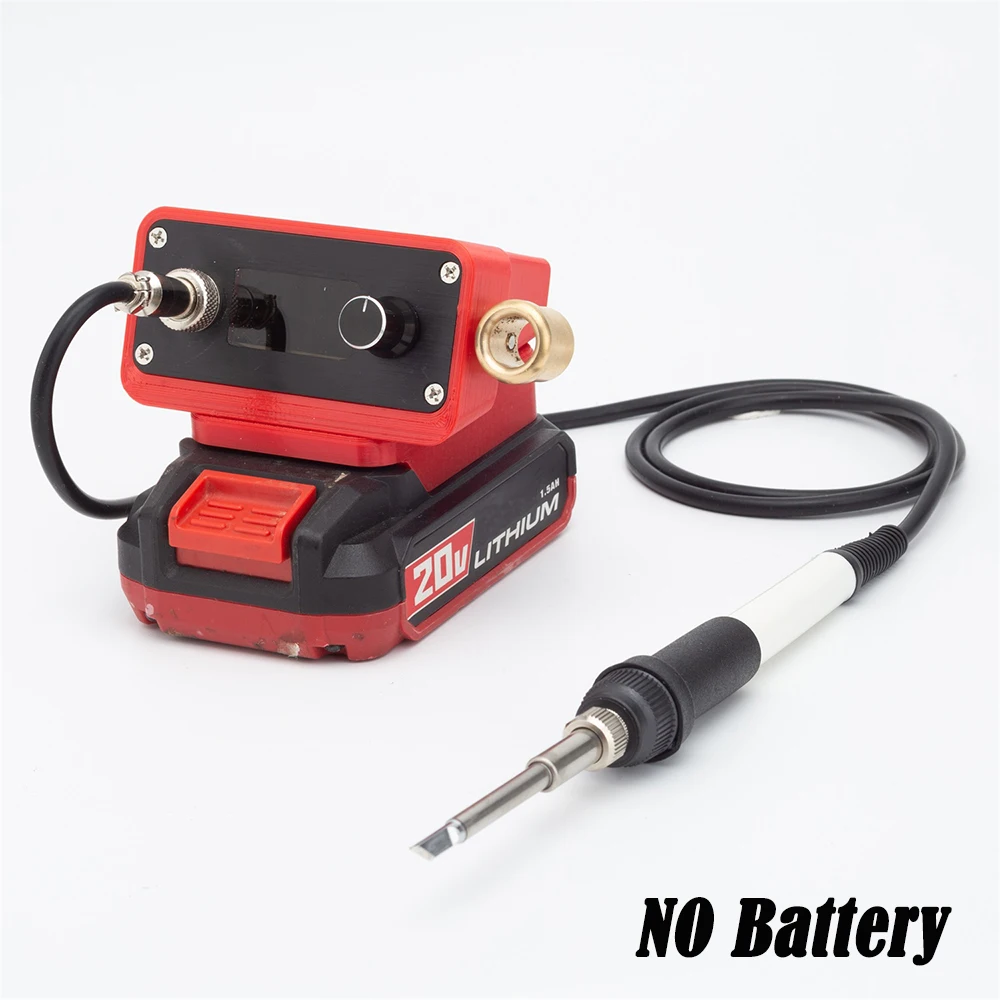 Cordless T12 Soldering Iron Soldering For Bauer 20V Lithium Battery Electric Digital Soldering Station DIY Repair(NO Battery )