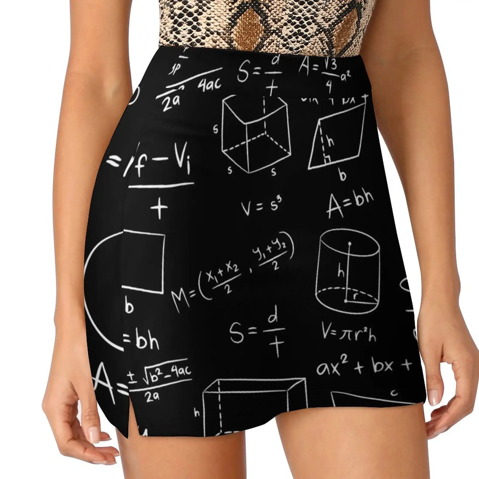 For The Love Of Maths! Mini Skirt korean women's clothes night club outfit clothes