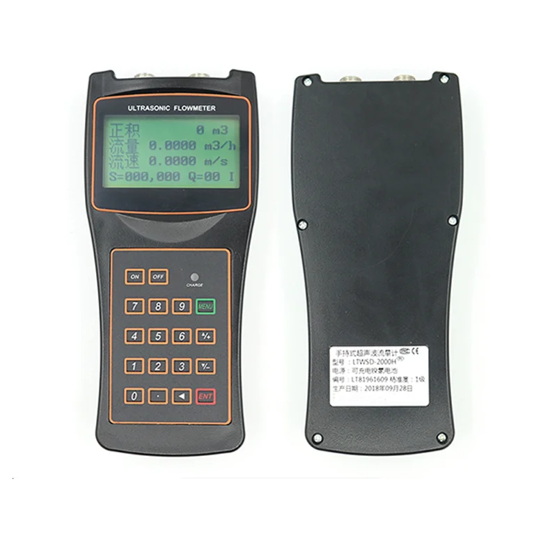 

Portable Handhold Ultrasonic Flowmeter TUF-2000 DN15mm-700mm Digital Water Flow Meter