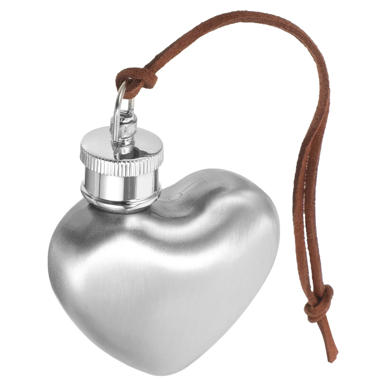 Frascos de cadera plateados para exteriores, olla de vino portátil, frasco de cadera pequeño, frasco en forma de corazón, frasco de vino de acero inoxidable, botella de agua
