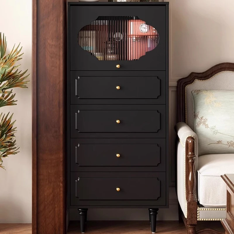

Bedroom multi-layer drawer storage cabinet living room wall side cabinet