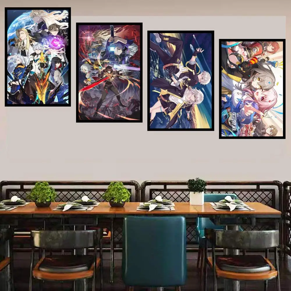 

Honkai Star Rai Poster Self-adhesive Art Poster Whitepaper Prints Posters Artwork Aesthetic Art Wall Painting