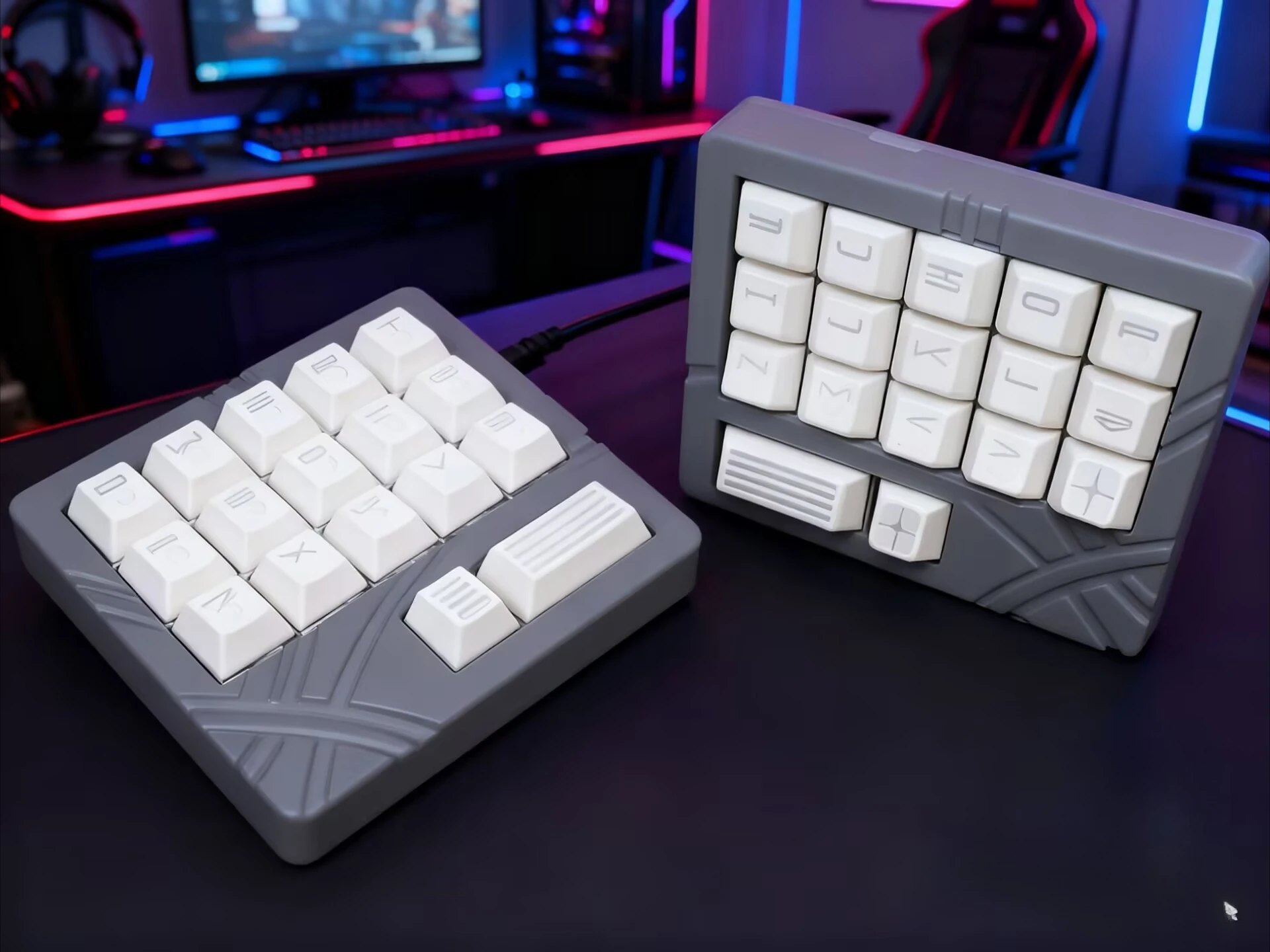 

Предпродажа, разделенная клавиатура Mini34, изготовленная на заказ проводная RGB с возможностью горячей замены Stm32f103c8t6, главное управление QMK/VIA, корпус 3D-печати, позиционирование с ЧПУ