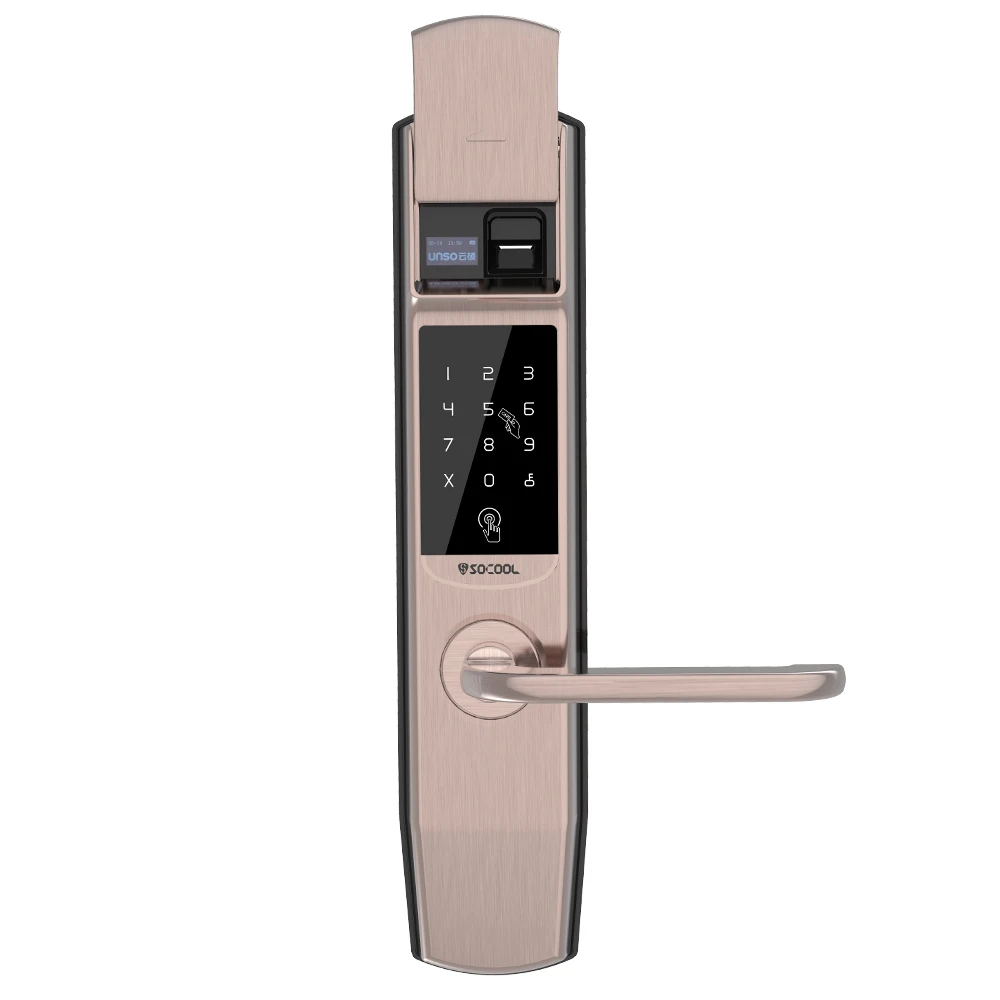 

Security Electronic Smart Door Lock Touch Screen Digital Door Lock for Hotel Apartment Use Inside Anti-theft Zinc Alloy 50*48*26