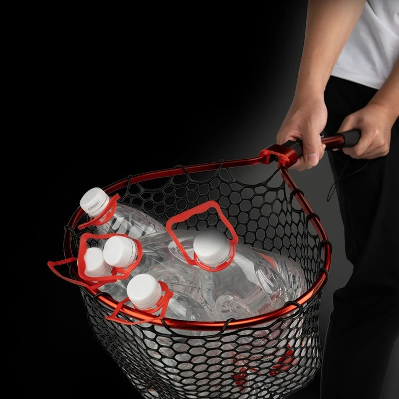 

Luya Folding Portable Small Fishing Net Silicone Mesh Head Aluminum Alloy Mesh Pole Fishing Gear