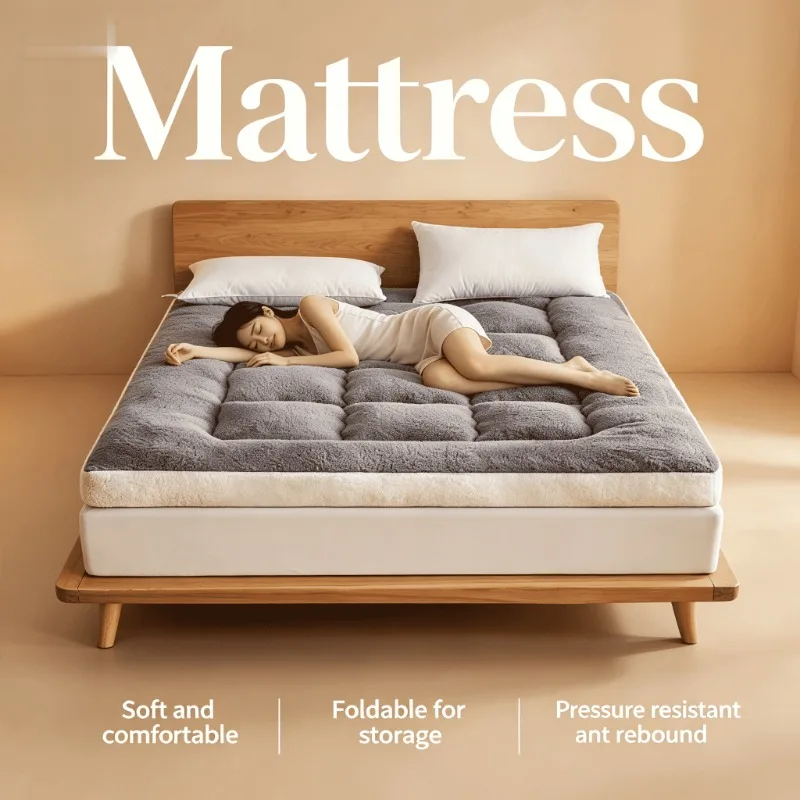 Cooling Gel Hypoallergenic Orthopedic Breathable Pressure Relief Supportive Polyester Fiber Mattress Queen King Twin Bedroom