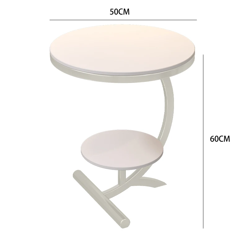 Modern Luxury Coffee Tables Design Neat Round Mobile Small Auxiliary Corner Table Living Room Mesa Centro Home Furniture MQ50CJ