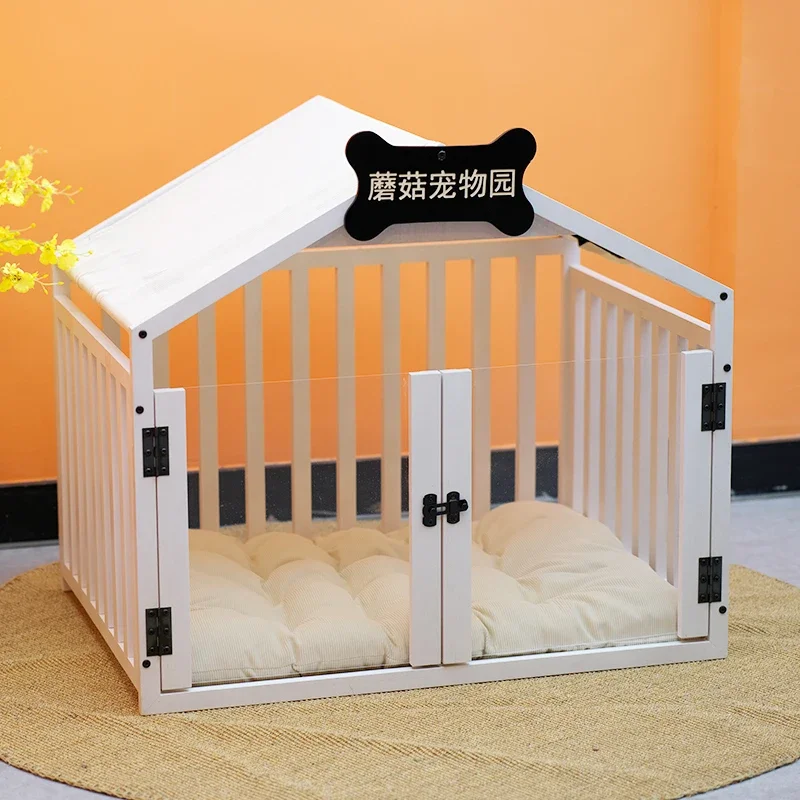 Wood Rabbit Box Dog Houses Supplies Folding Corral Prefab Dog Houses Modular Crate Corral Para Mascotas Dog Furniture Fg25