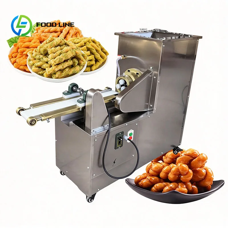 Fried Dough Twist Maker Dough Rope Forming Machine For Snack Factory And Bakery Production Customized