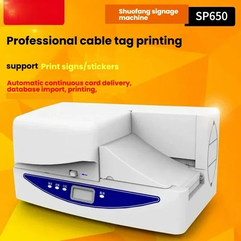 Desktop Name‑plate Marking Printing Implement with LCD Display & Physical Buttons Sign‑Plate Printing Equipment