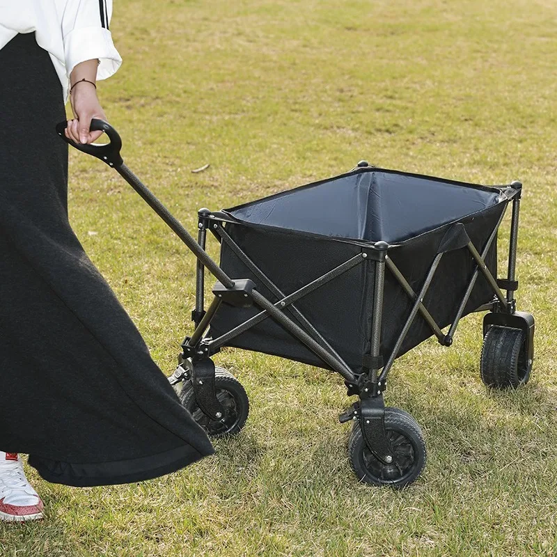 Folding Camping Wagon Durable Portable Outdoor Kids Stroller Multi-purpose Picnic Vending Home Utility Cart
