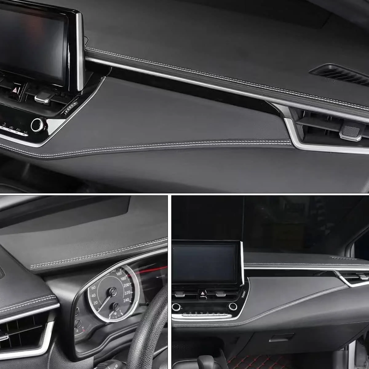 General Motors decorative strip Pu leather DIY woven decorative line strip door dashboard sticker car interior accessories