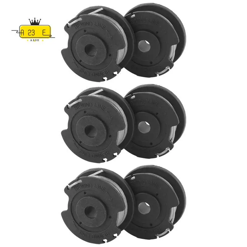 A23E-6 Pack F016800569 String Trimmer Spool And Line For Easygrasscut 23, 26, 18, 18-230, 18-260, 18-26 Replacement