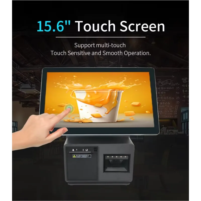 15.6 Inch All-in-one Cashier POS Machine Cash Register Machine For Business Pos System