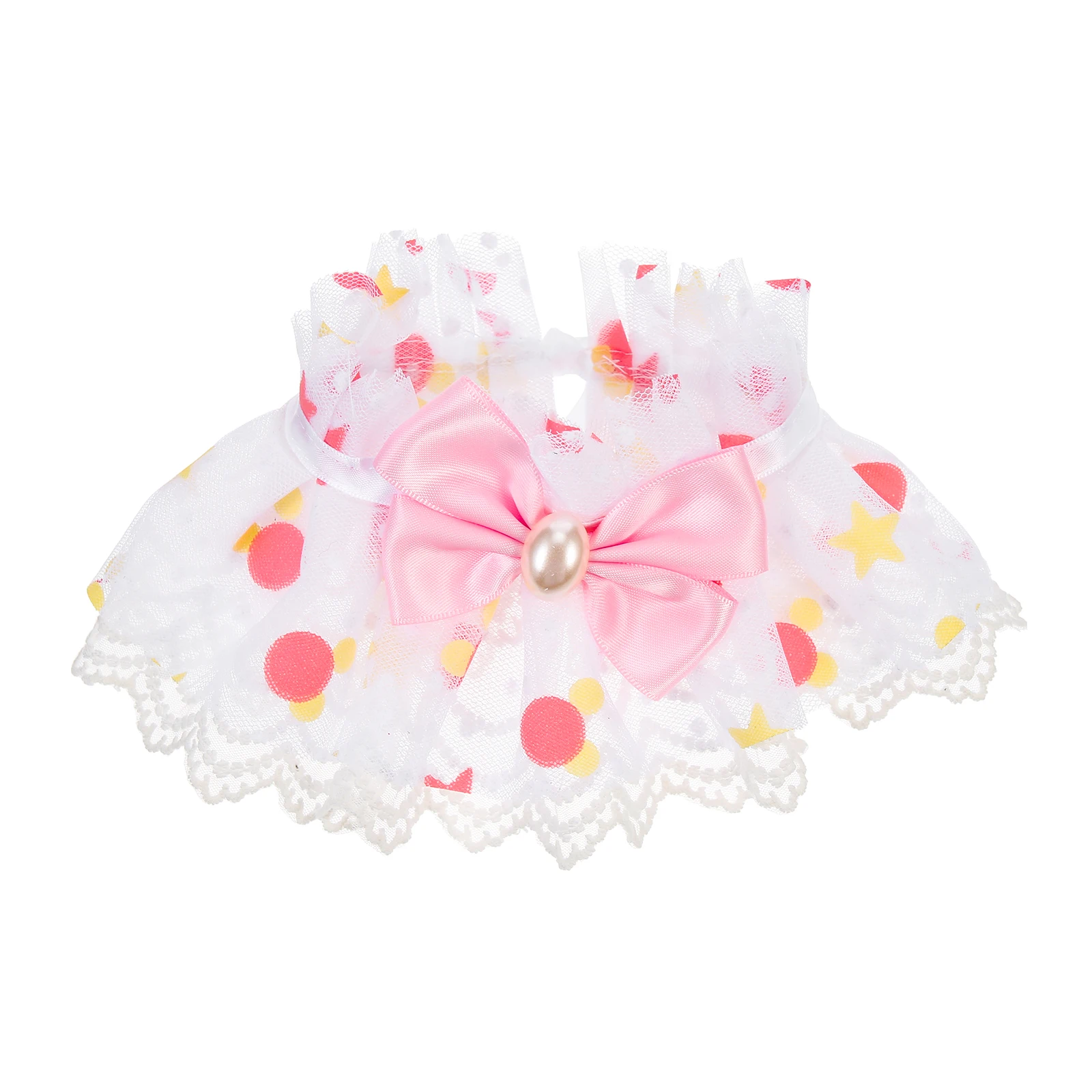 

Pet Collar Dog Decoration Puppy Neck Ties Kitten Bow Animal Cat Collars Girl Cats Lace Bell Photo Shoot Daily Life Pet Supplies