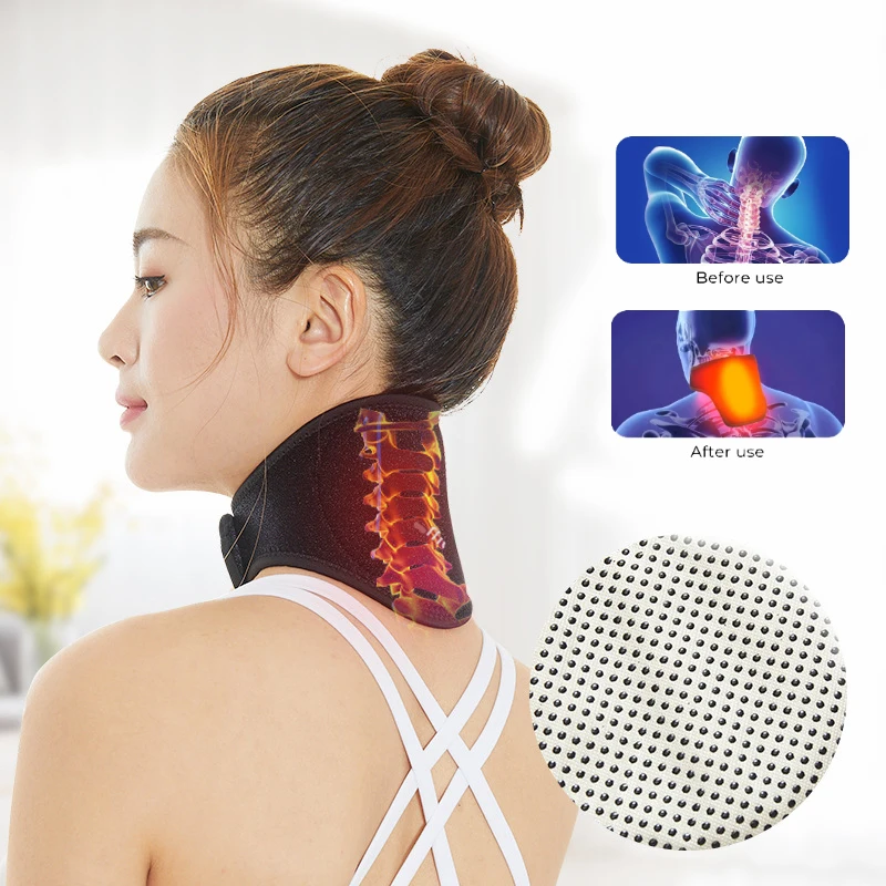 1Pcs Shiatsu Neck and Shoulder Massager Heated Back Massager Deep Kneading Massage Pillow For Neck Body Health Care