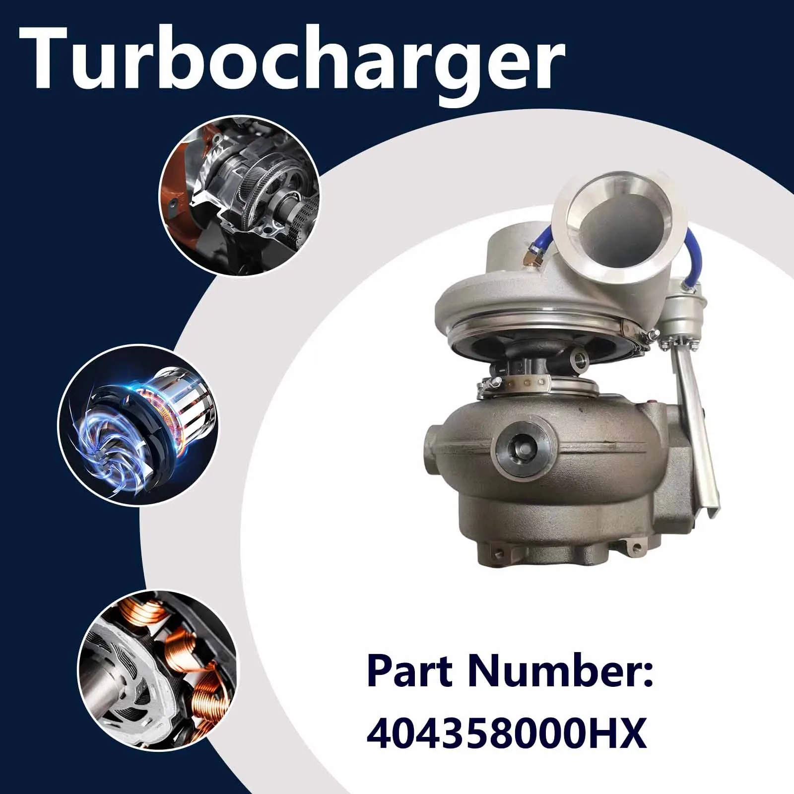 Turbo HX55WM Turbocharger 4043577 For Cummins QSC8.3 8.3L CM850 CM2850 Engine