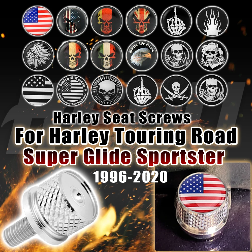 

Аксессуары для мотоциклов, болт заднего сиденья, быстрый винт для Harley Sportster XL 883 1200 Dyna Softail Glide Touring, винты