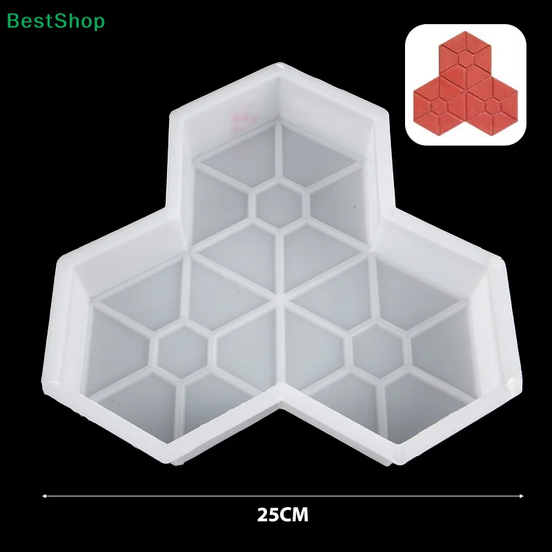 ★DIY  Leaf Path Maker Concrete Molds Garden Pavement Road Paving Brick Mould